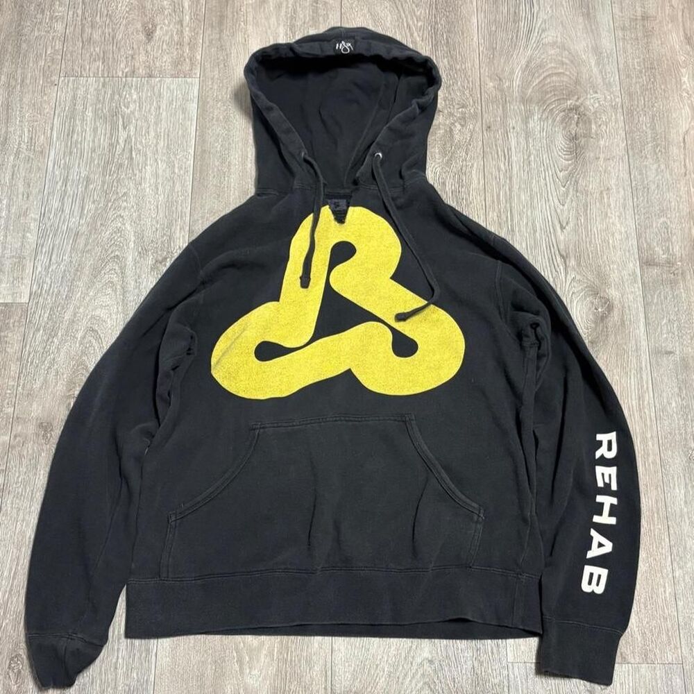 Lecrae 2010 Rehab black hoodie with yellow graphic